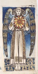 Tag: Engel hält eine Sonne, ca. 1862-64